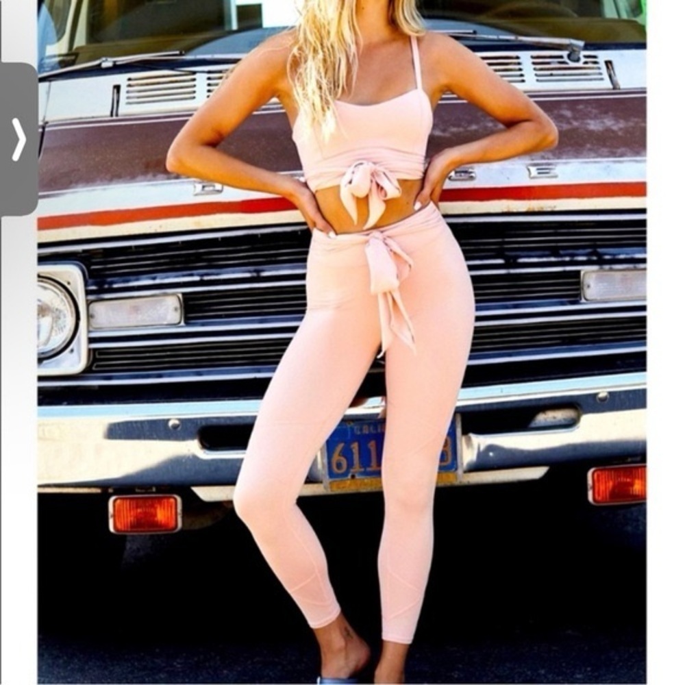 Free People Movement High Bar Legging Washed Geranium (Size S)